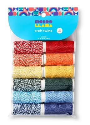 Mondo Llama Craft Twine, Multi (12 ct)