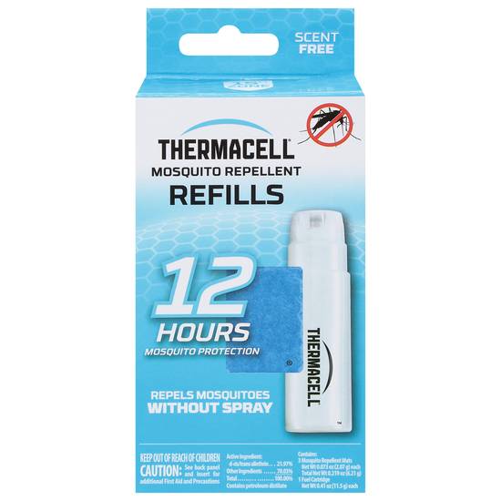 Thermacell 12 Hours Refills Scent Free Mosquito Repellent