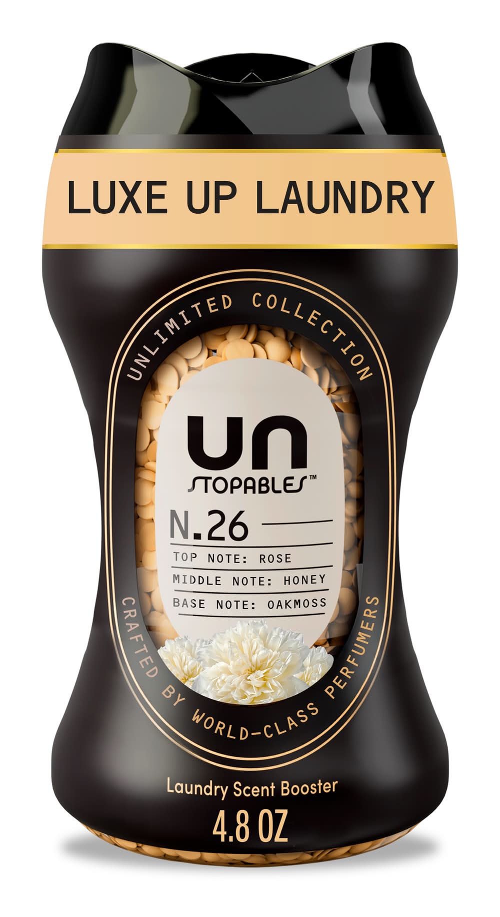 Downy Unstopables Unlimited Collection No. 26 Laundry Scent Booster Beads, Rose-Honey-Oakmoss (4.8 oz)