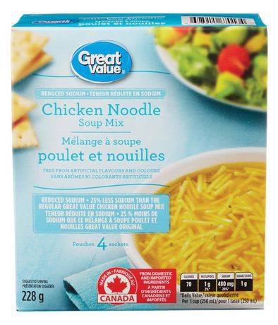 Great Value Chicken Noodle Soup Mix (4 pouches (228 g))