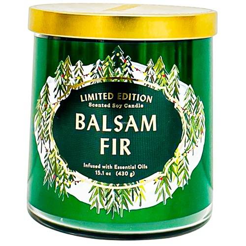 15.1oz Limited Edition Lidded Glass Jar 2-Wick Holiday Balsam Fir Candle - Opalhouse™