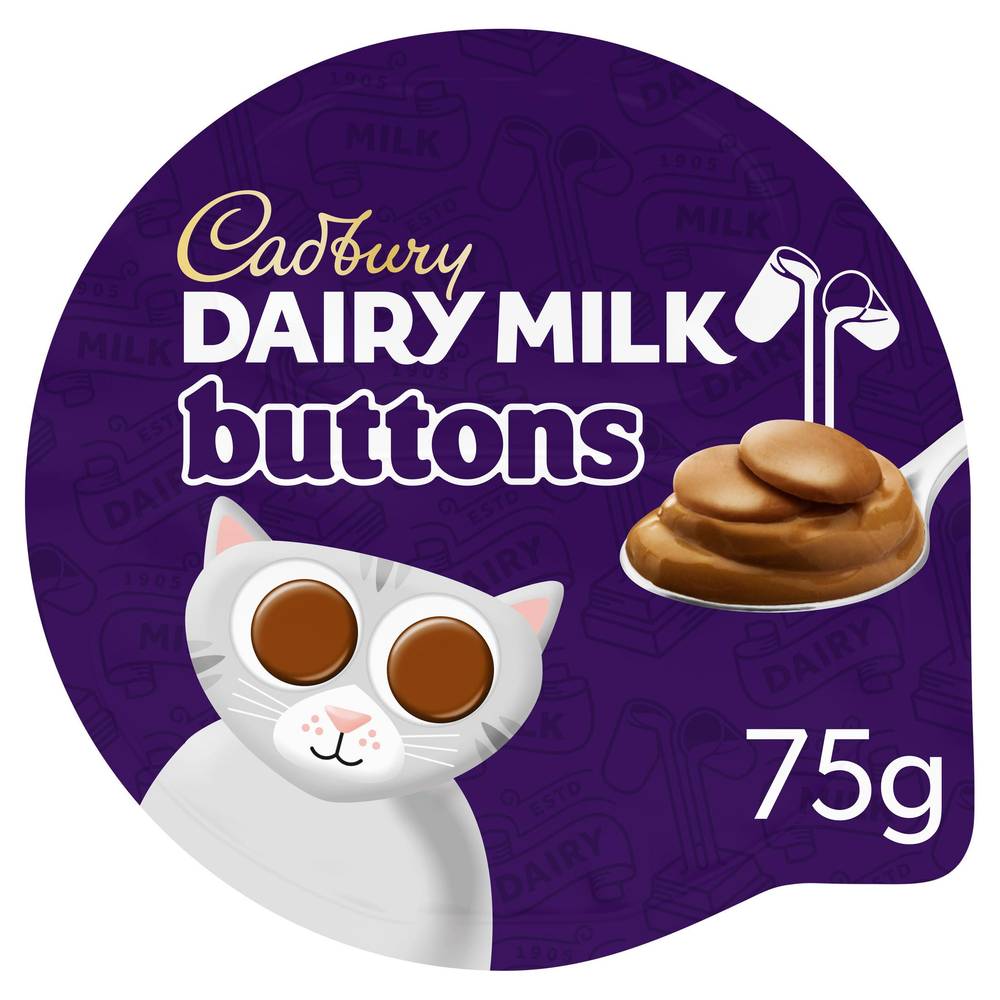 Cadbury 75g Dairy Milk Buttons Twinpot Single