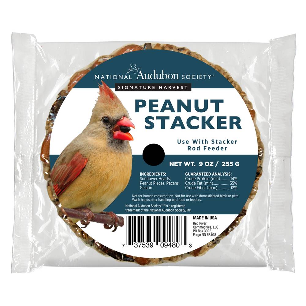 National Audubon Society Peanut Stacker Hulled sunflower Bird Treat 9-oz | 009480