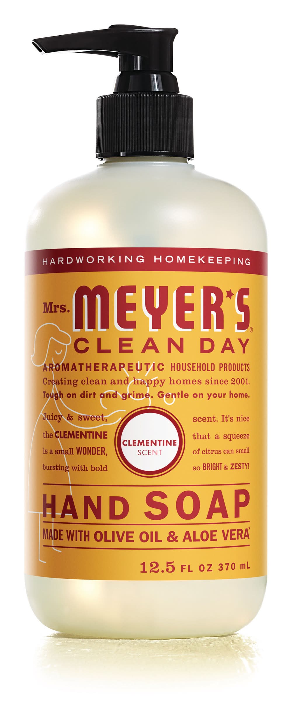 Mrs. Meyer's Clean Day Liquid Hand Soap, Clementine Scent (12.5 fl oz)