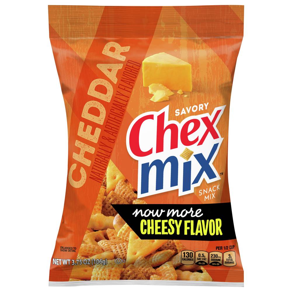 Chex Mix Savory Pub Snack Mix, Cheddar-Cheese (3.75 oz)