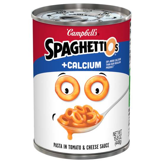 Campbell's Spaghettios Plus Calcium in Tomato and Cheese Sauce