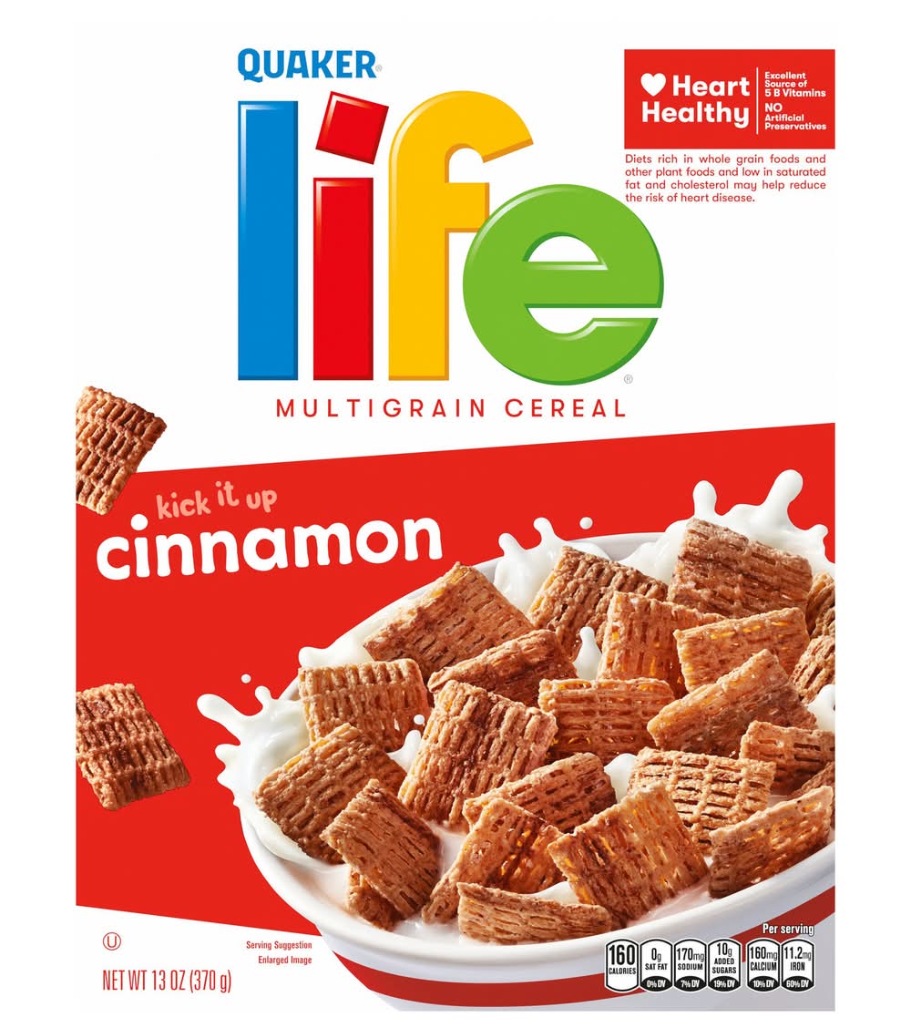 Quaker Life Multigrain Cereal, Cinnamon (13 oz)