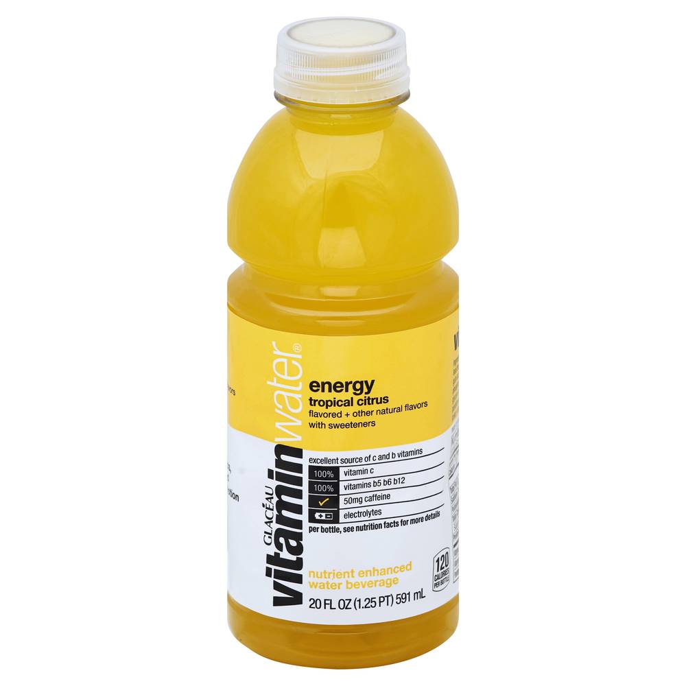 Vitaminwater Energy Drink (20 fl oz) (tropical citrus)