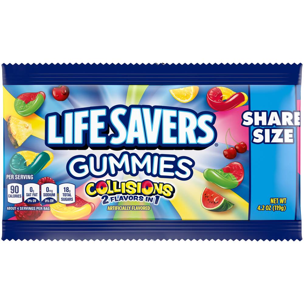 Life Savers Collisions Gummies Candy, Assorted (4.2 oz)