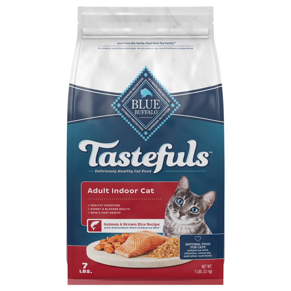 Blue Buffalo Tastefuls Adult Indoor Salmon & Brown Rice Recipe Cat Food