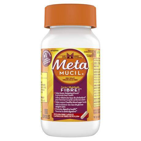 Metamucil fibres metamucil multisanté 3 en 1! supplément de fibres en capsules " - psyllium fibre capsules (100 units)