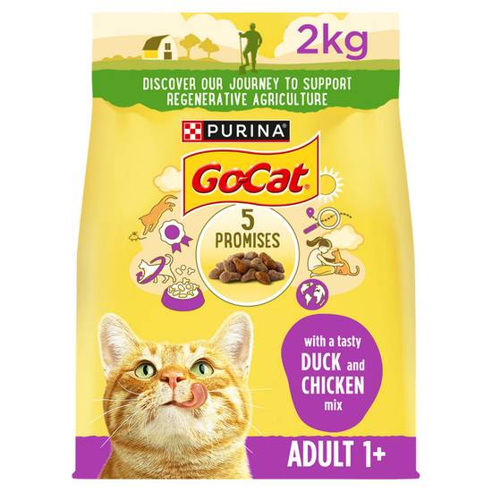 Go-Cat Adult Cat Food with Chicken and Duck 2kg