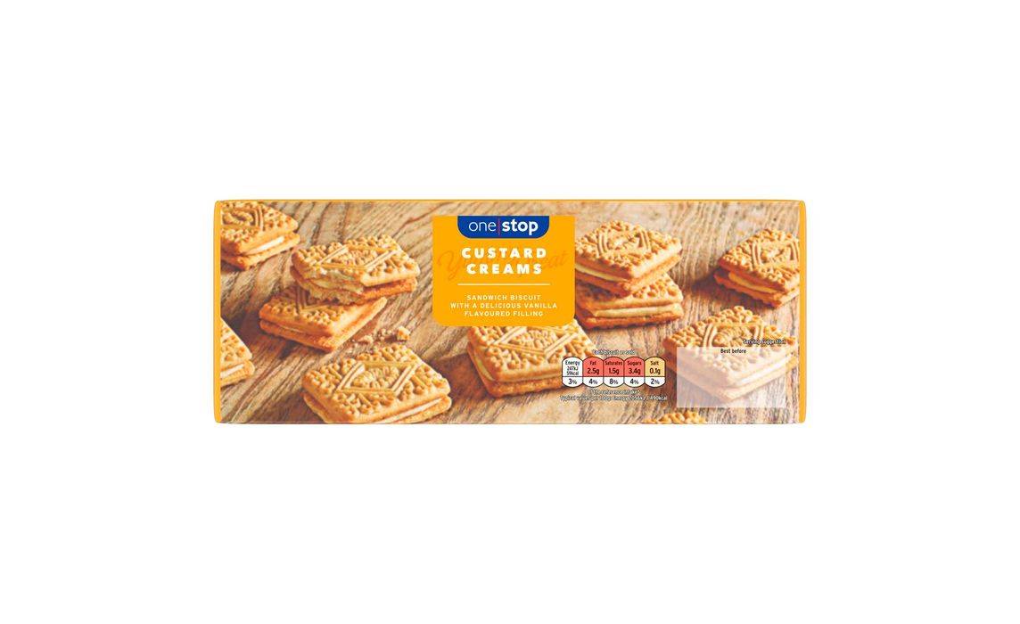 One Stop Custard Creams Biscuits 400g (393007)