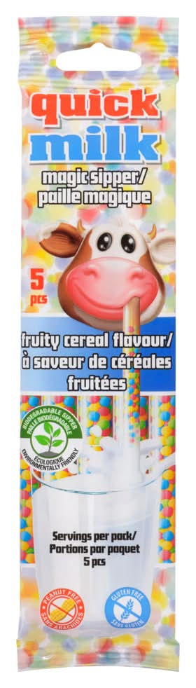 Quick Milk Magic Sipper, Fruity Cereal (30 g, 5 ct)