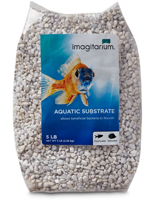 Imagitarium Aquarium Gravel Substrate, White (5 lbs)