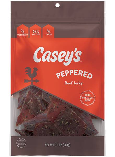Casey's Peppered Beef Jerky 10oz