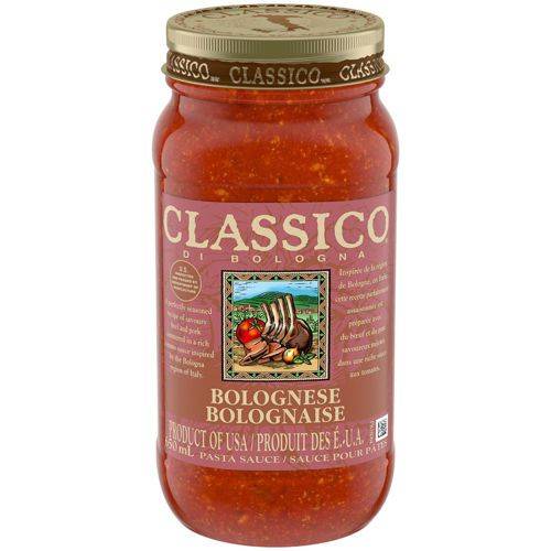 Classico sauce pour pâtes bolognaise (650 ml) - pasta sauce bolognese (650 ml)