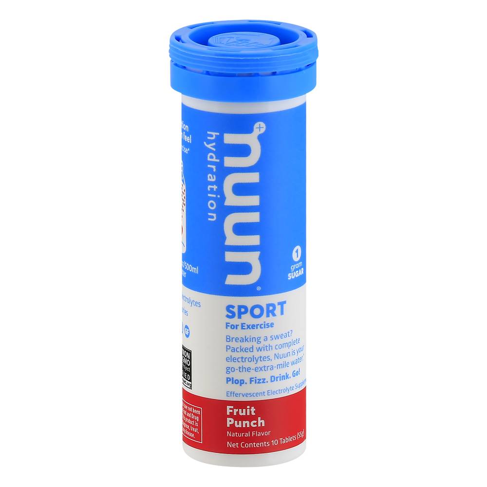 Nuun Hydration Sport Tablets, Fruit Punch (10 ct)