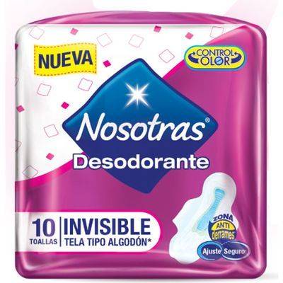 NOSOTRAS Toalla Desodorante Invisible 10und