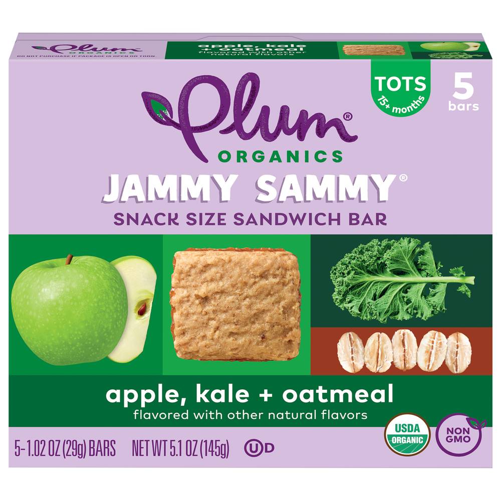 Plum Organics Jammy Sammy Apple, Kale & Oatmeal (5 ct)