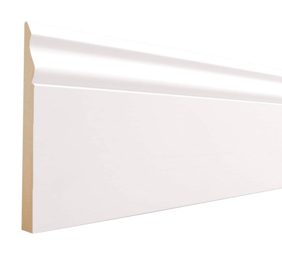 allen + roth 1/2-in x 5-1/4-in x 8-ft Colonial Painted MDF 163 Baseboard Moulding | 163E8FBDWH