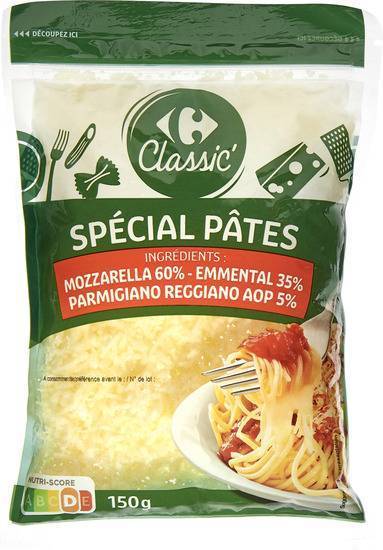 Carrefour Classic' - Fromage râpé spécial pâtes (150g)