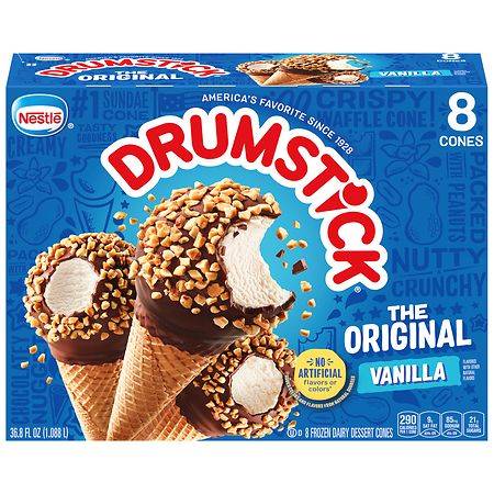 Drumstick The Original Sundae Cones Vanilla - 4.6 oz x 8 pack