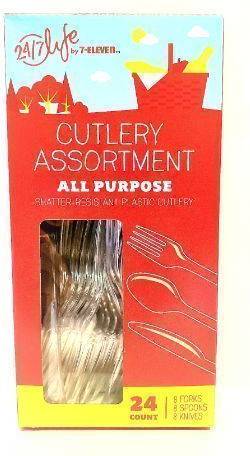 24/7 Life Cutlery Assortment All Purpose 24 Count