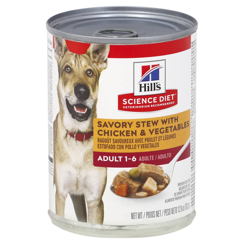 Hill's Science Diet Savory Stew With Chicken & Vegetables Adult 1-6 Dog Food (12.8 oz)