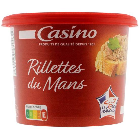 Casino Rillettes du Mans - Sans conservateur - 220g