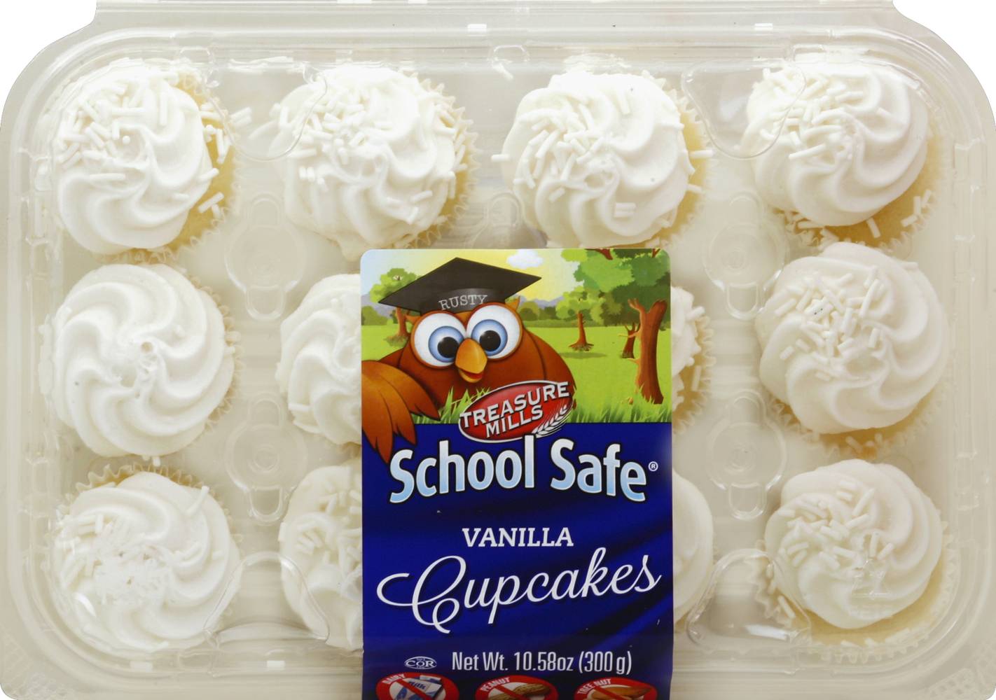 School Safe Venilla Cupcakes (10.6 oz)