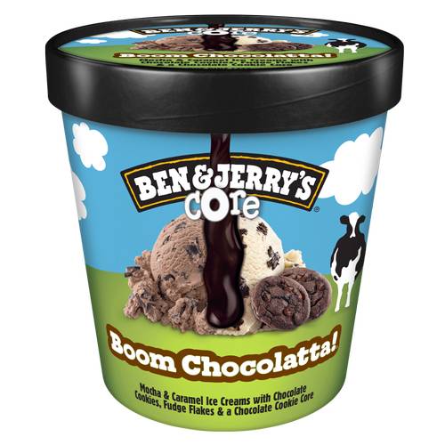 Ben & Jerry's Boom Chocolatta Cookie Core Ice Cream Pint