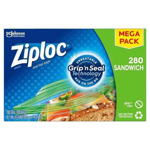 ZIPLOC Sandwich Bags 40Unds
