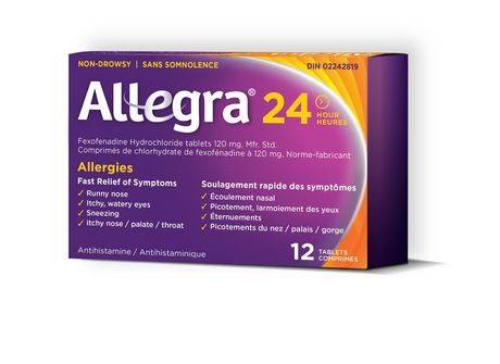 Allegra 24 Hour Allergy Relief Tablets 120 mg (12 units)