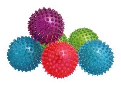 Keycraft Flashing Spiky Air Ball, 3.15 in x 3.15 in, Assorted (6 ct)
