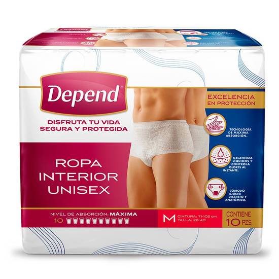 Depend ropa interior para incontinencia (unisex/m)