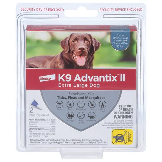 K9 Advantix Elanco Ii Flea and Tick Prevention For Dogs (xl)