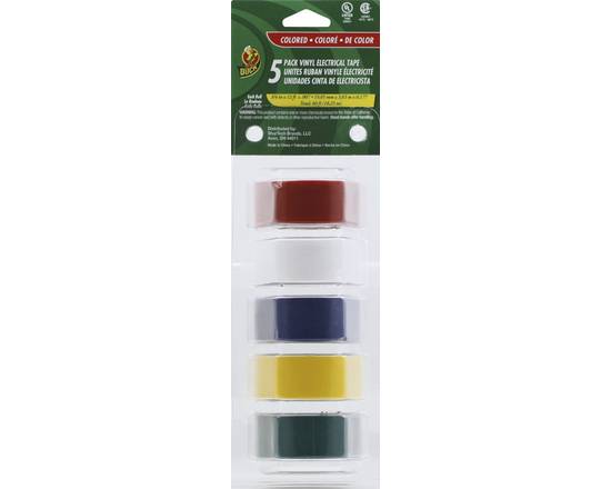 Duck · 0.75  x 12 Ft Colored Vinyl Electrical Tapes (5 ct)