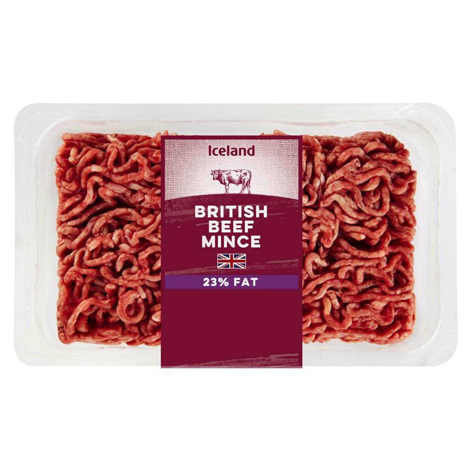 Iceland British Beef Mince