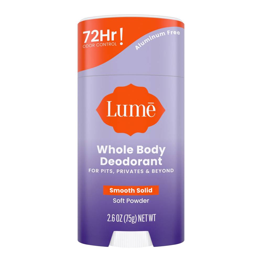 Lume Whole Body Women's Deodorant, Soft Powder (2.6 oz)