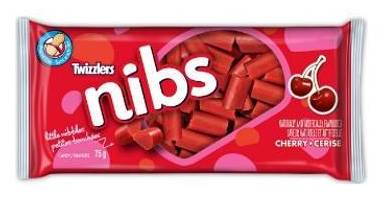 Twizzler's Nibs Candies, Cherry (75 g)