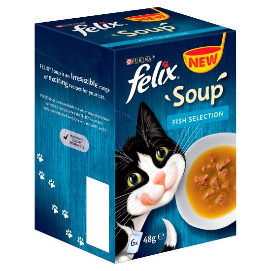 Felix Soup Fish Selection Wet Cat Food (6ct)