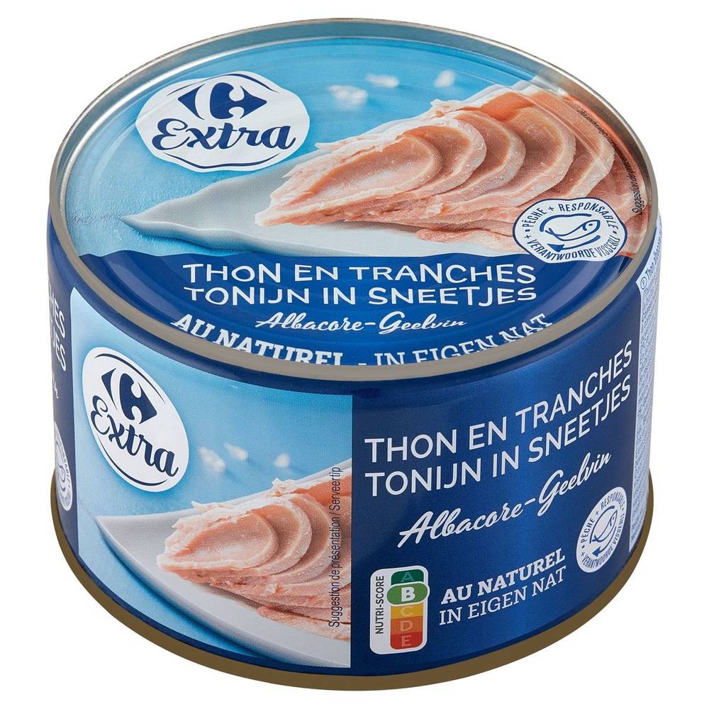 Carrefour Extra Thon en Tranches au Naturel 400 g