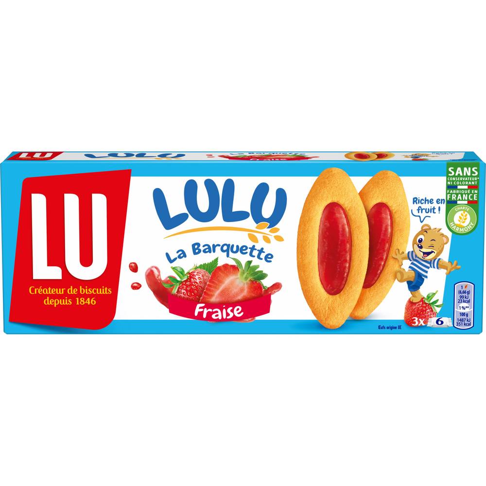 Barquette lulu la pulpe de fraise (18 ct)