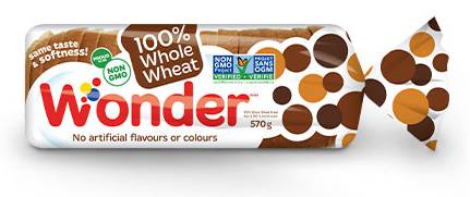 Wonder 100% Whole Wheat Bread (570 g)
