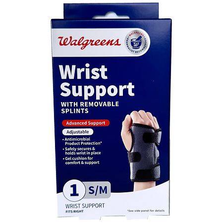 Walgreens Wrist Support With Removable Splints