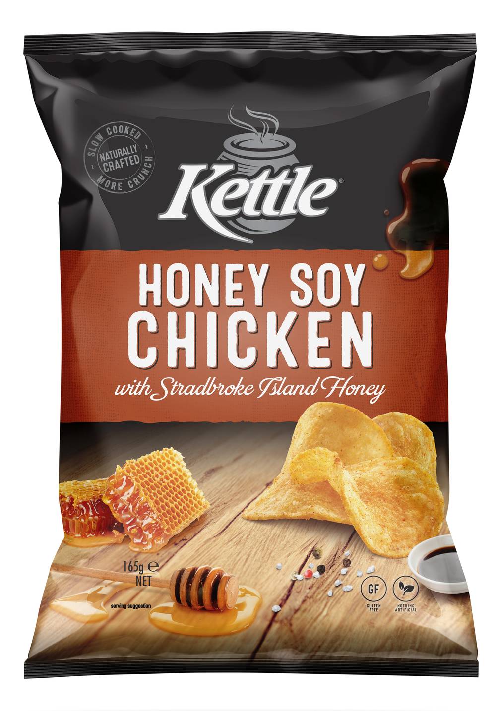Kettle Potato Chips, Honey-Soy-Chicken (165g)