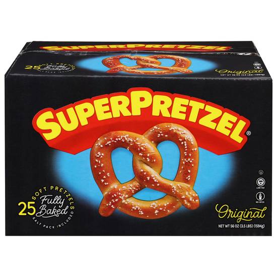 Superpretzel Baked Soft Pretzels (25 ct)