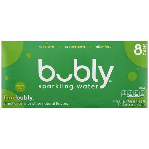 Order Bubly Unsweetened Sparkling Water - 12.0 oz x 8 pack food online from Walgreens store, THOMASVILLE on bringmethat.com