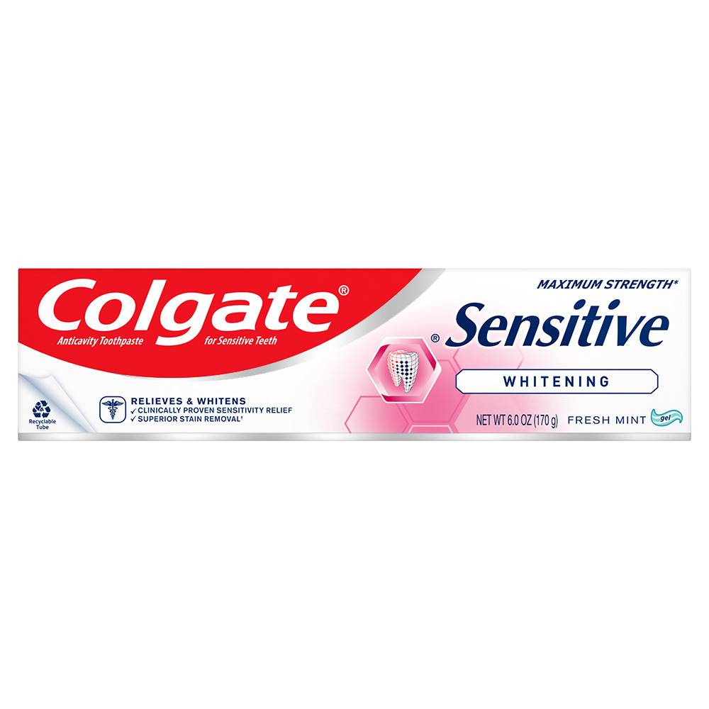 Colgate Maximum Strength Sensitive Whitening Fresh Mint Toothpaste